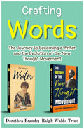 Crafting Words: The Journey To Becoming A Writer And The Evolution Of The New Thought Movement [Becoming A Writer :: A History Of The New Thought Movement] Set Of 2 Self Help Motivation Books | Grocsy