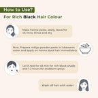 Indus Valley Bio Organic 100% Pure Indigo Powder & Herbal Henna Powder Hair Color Combo Kit for Natural Hair Dyeing - Black Indigo - 100 gm Each Without Preservatives | Grocsy