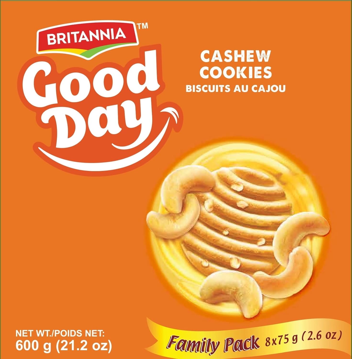 Britannia Good Day Cashew Cookies Family Pack | Grocsy