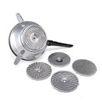 Anjali - CR02 S.S. Crusher Delux (Puran M/C) with 5 Jali, Steel | Grocsy