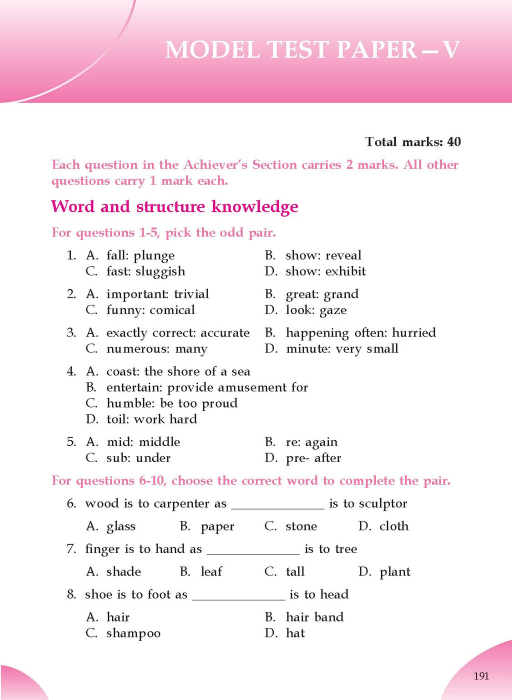 English Olympiad Challenger-5. | Grocsy