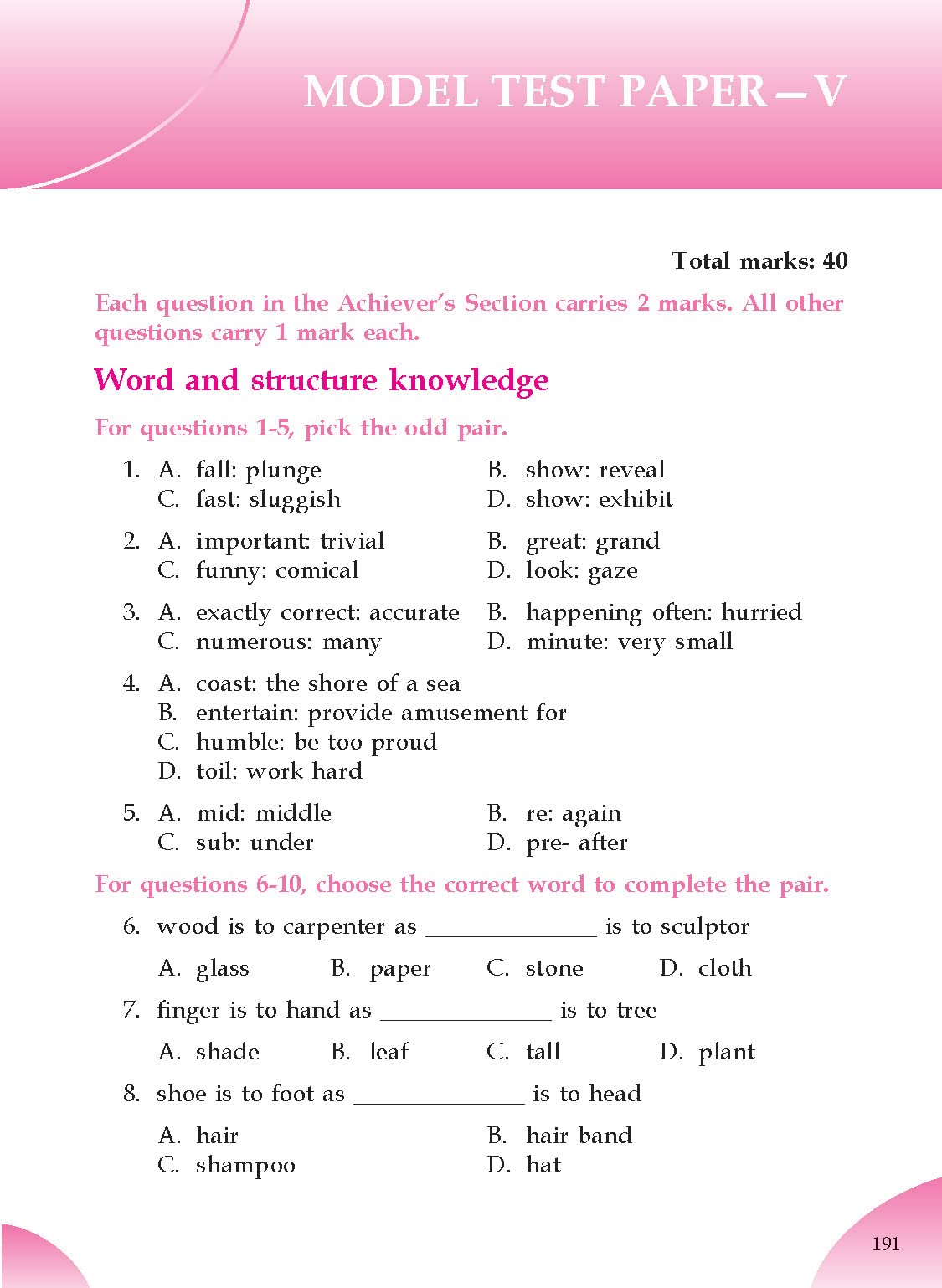 English Olympiad Challenger-5. | Grocsy