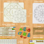 Imagimake Mandala Art Kit | Watercolor Paint Set | 12 Exciting Mandala Projects in Arts and Crafts for Kids Ages 8-12-14-16 | Craft Kits for Adults & Kids | 8 Year Old Girl Birthday Gifts | Grocsy