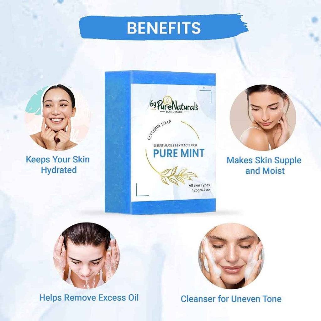 byPureNaturals Mint Soap | Grocsy