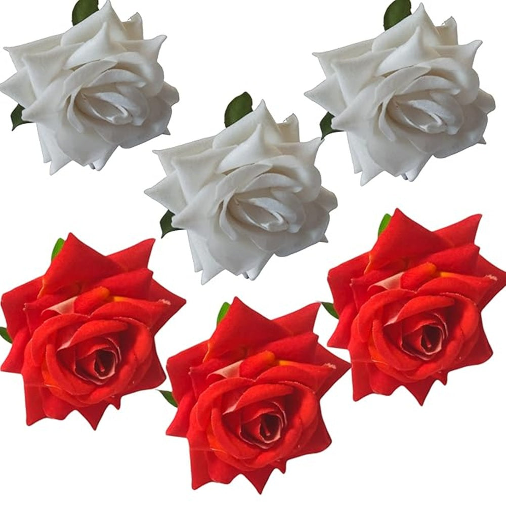 White & Orange Brooches | Grocsy