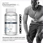 Vokin Biotech Glucosamine HCL Supplement Supports Joint Health -500mg | Grocsy