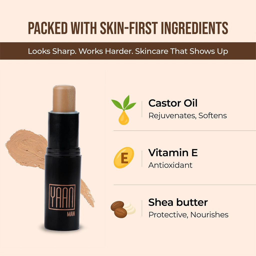 YAAN MAN Natural Concealer For Men - Light Shade | Grocsy