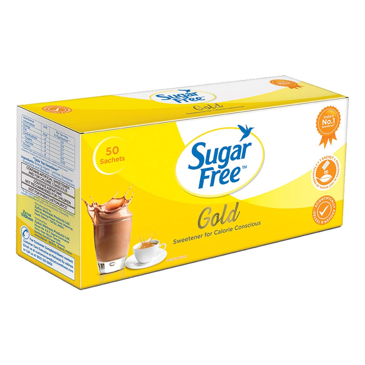 Sugar Free Gold Low Calorie Sweetner Sachets | Grocsy