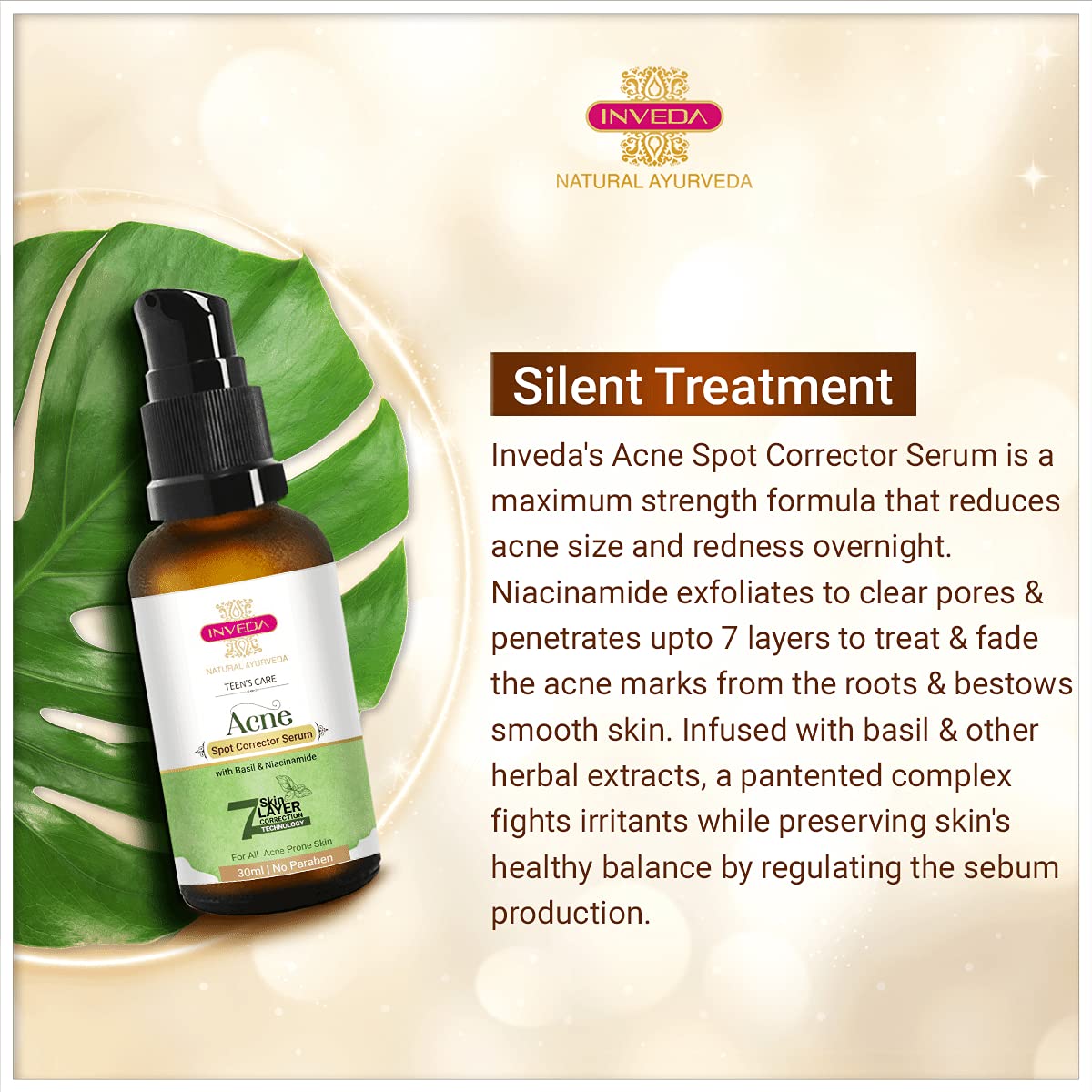 Inveda Teen's Care Acne Spot Corrector Serum | Grocsy