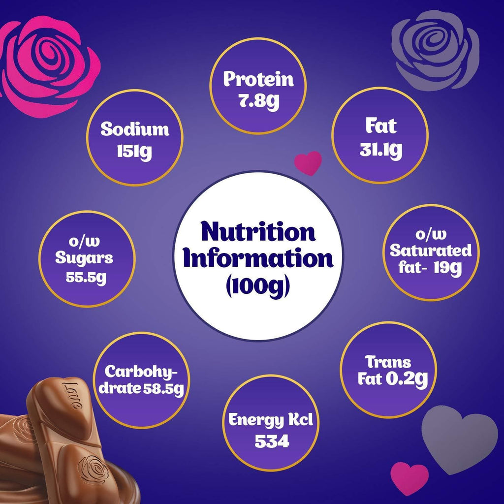 Cadbury Dairy Milk Silk Chocolate Heart Shaped Gift Box | Grocsy