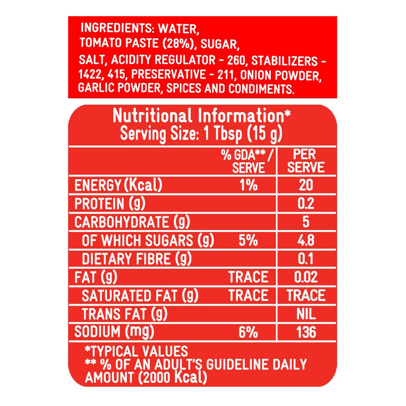 Kissan Fresh Tomato Ketchup | Grocsy