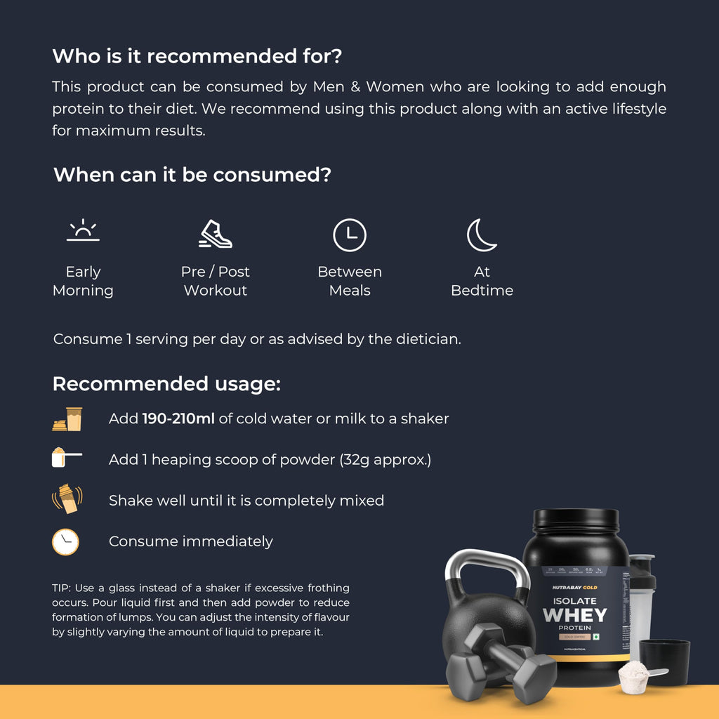 Nutrabay Gold Isolate  Whey Protein Powder | Grocsy