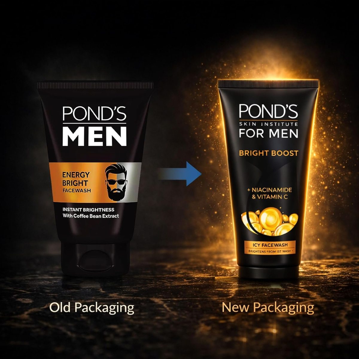 Ponds Men's Energy Bright Face Wash | Grocsy