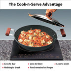 Hawkins Futura 2.5 Litre Deep Fry Pan, Hard Anodised Kadai with Stainless Steel Lid | Grocsy