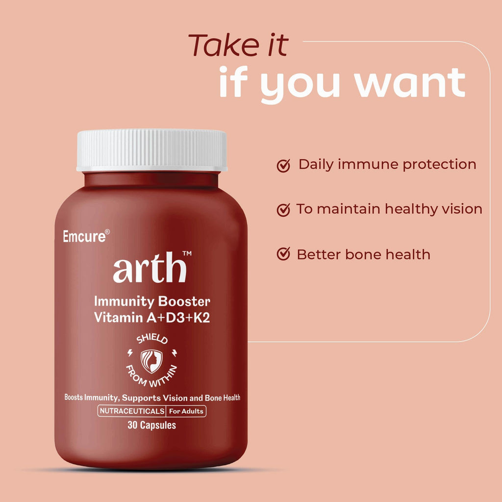 Arth Multivitamin Supplement With Vitamins A, D3 & K2 Capsules | Grocsy