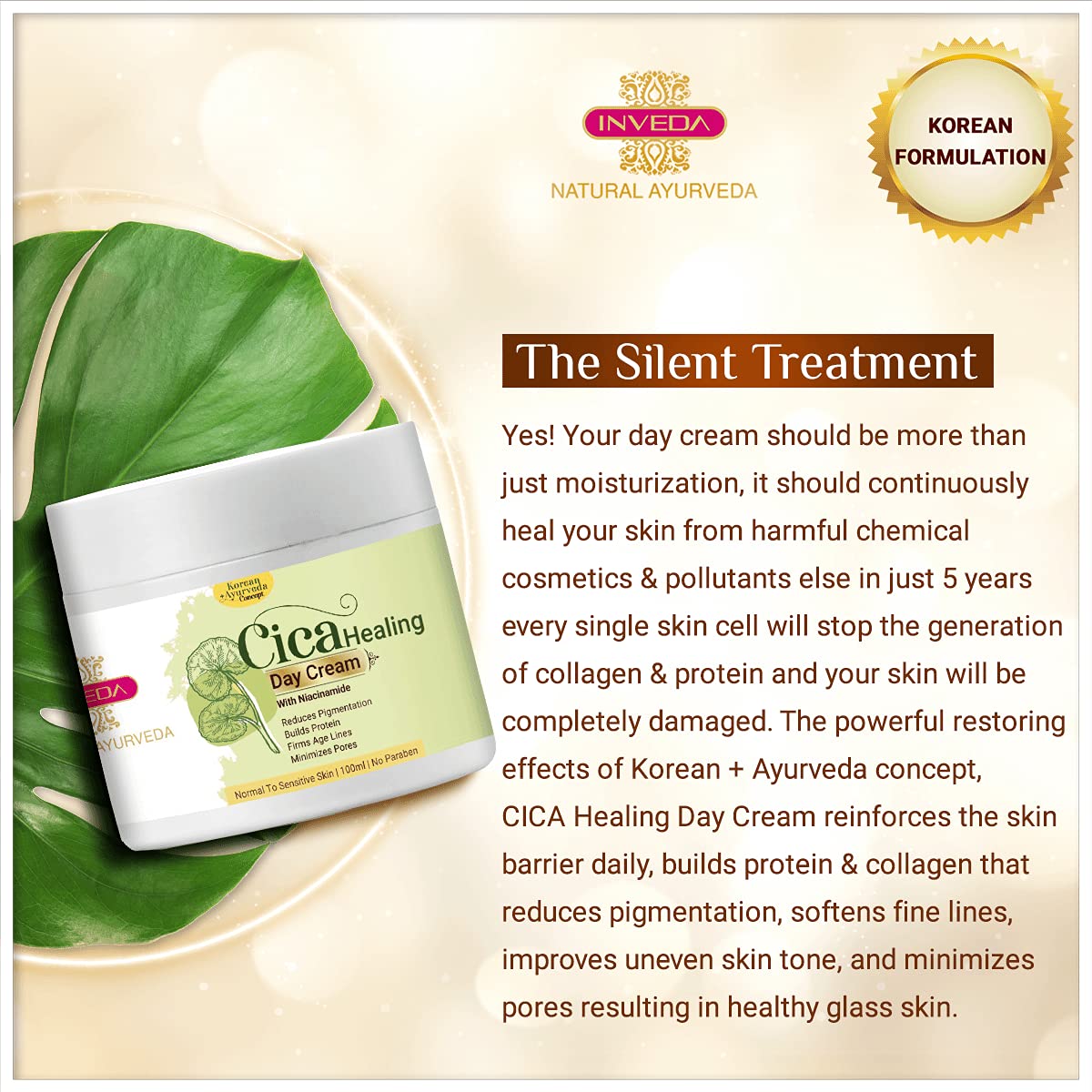 Inveda Cica Healing Day Cream | Grocsy