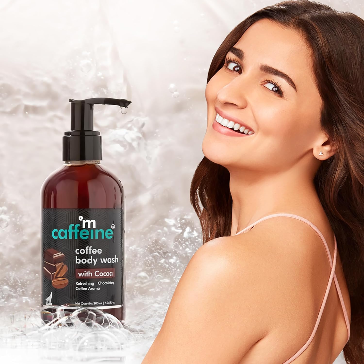 mCaffeine Coffee Body Wash with Cocoa for Refreshed & Moisturized Skin | Grocsy