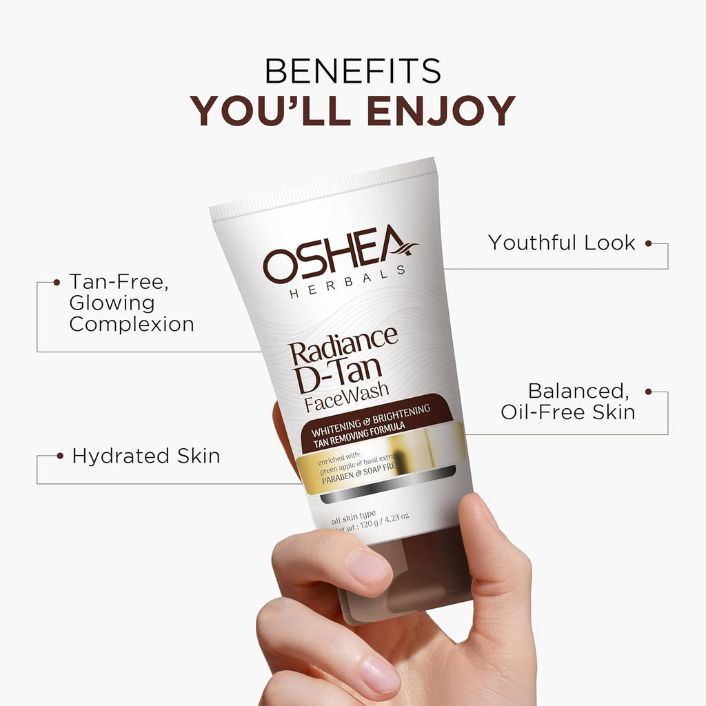 Oshea Herbals Radiance D-Tan Face Wash | Grocsy