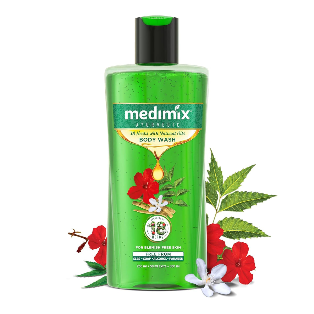 Medimix Ayurvedic 18 Herbs Body Wash With Natural Oils | Grocsy