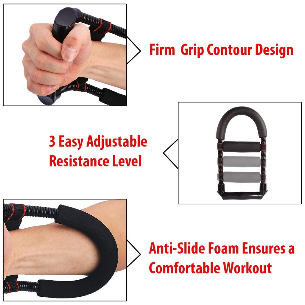 Kannssky Forearm Strengthener Wrist Exerciser Equipment-Adjustable | Grocsy