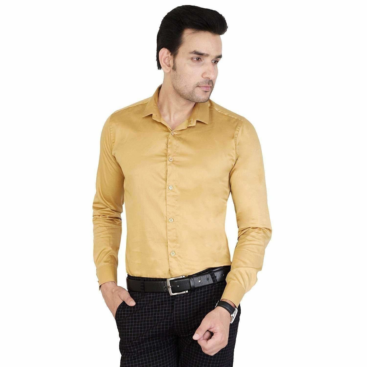 Men's Cotton Solid Full Sleeve Shirts | Grocsy