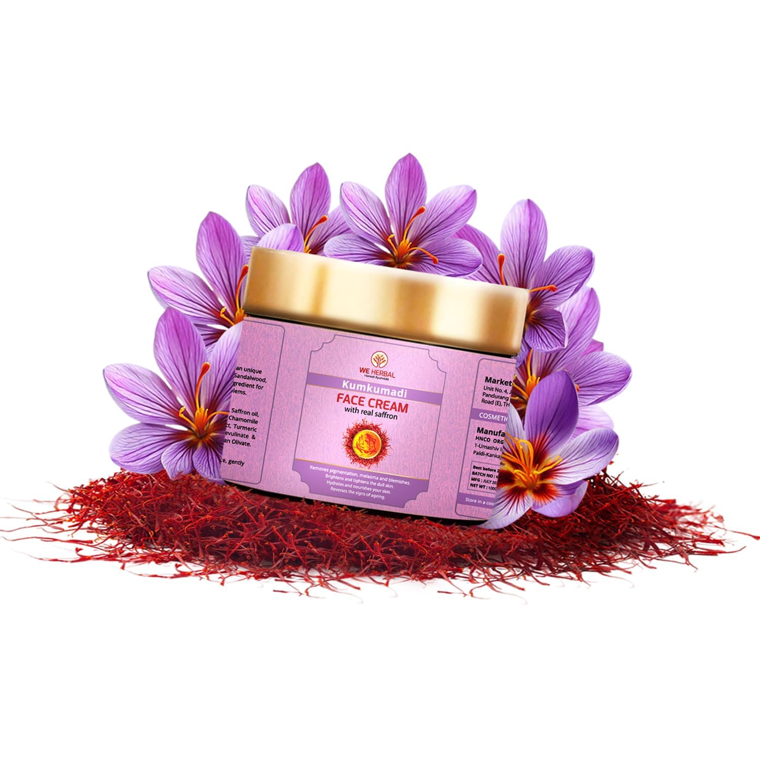 We Herbal Kumkumadi Face Cream: An Ayurvedic Solution For Modern Radiant Revitalized Skin | Grocsy