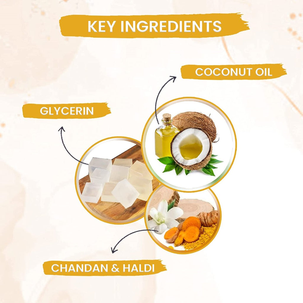 byPureNaturals Chandan Haldi Soap | Grocsy