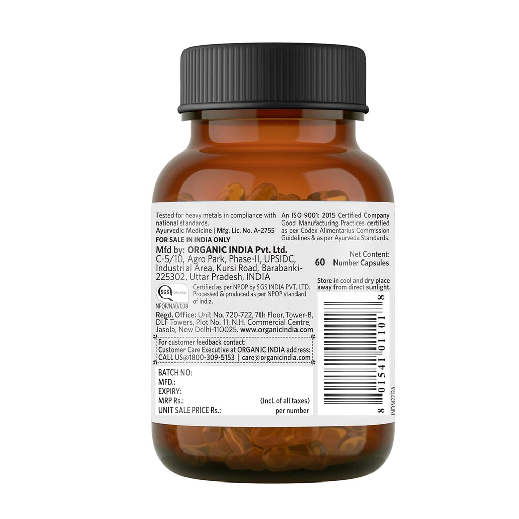 Organic India Immunity Capsules | Grocsy