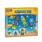 Imagimake Window Art for Kids - Rocket | Suncatcher Kits for Kids, Arts and Crafts for Ages 6-8 | Birthday Gifts for 5 6 7 8 9 10 11 12 Years Old Boys & Girls | Grocsy