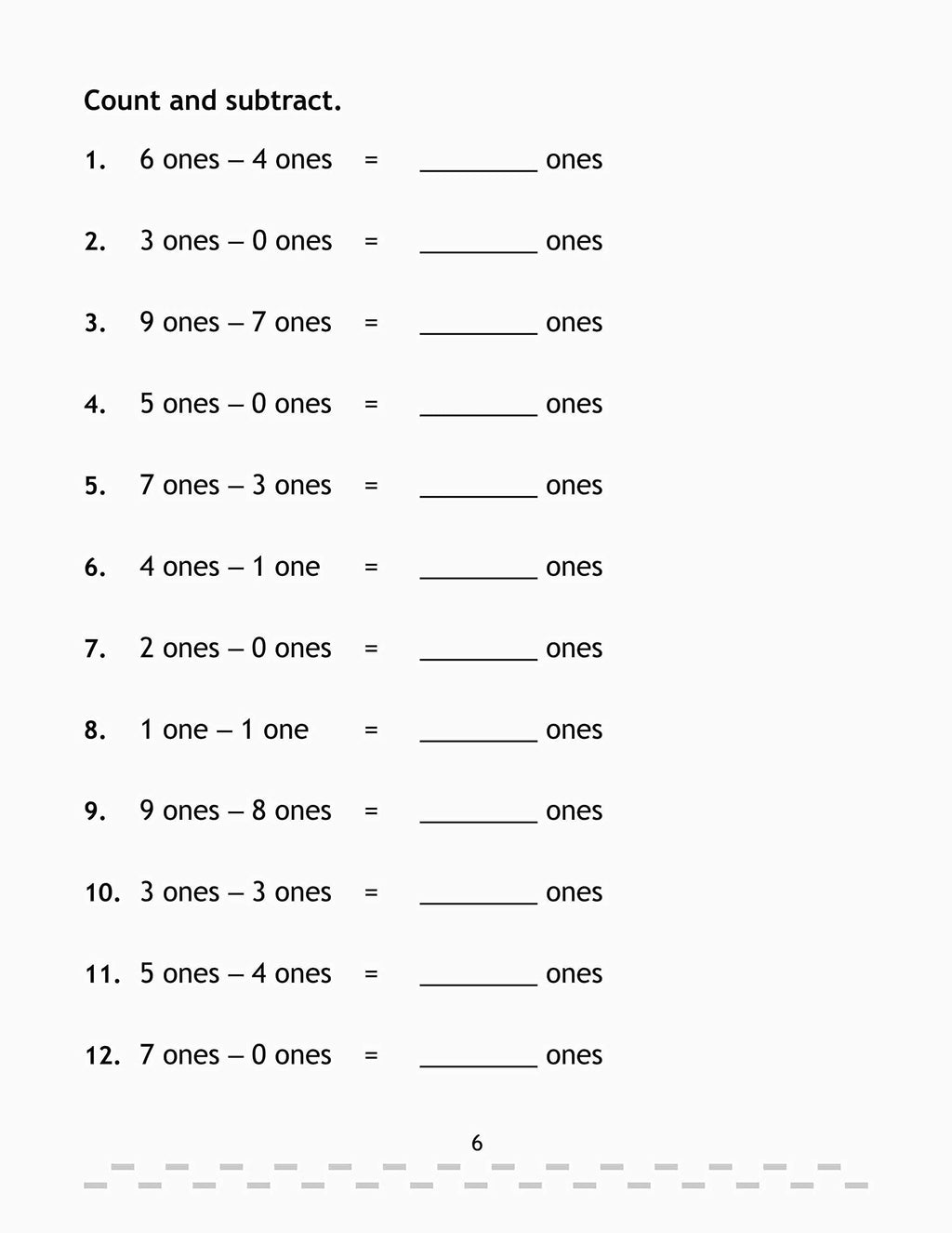 My Book Of Subtraction. | Grocsy