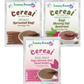 TummyFriendly Foods Certified Ragi Porridge Mixes - Stage1, Stage2, Stage3 | Grocsy