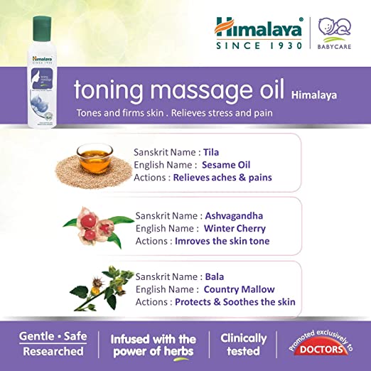Himalaya Herbals Toning Massage Oil | Grocsy