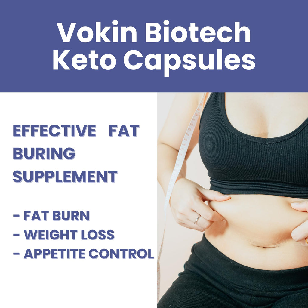 Vokin Biotech Keto Capsules Ultra Weight Loss Fat Burner Supplement with (Green Tea + Garcinia Cambogia + Green Coffee) Extract Capsules | Grocsy