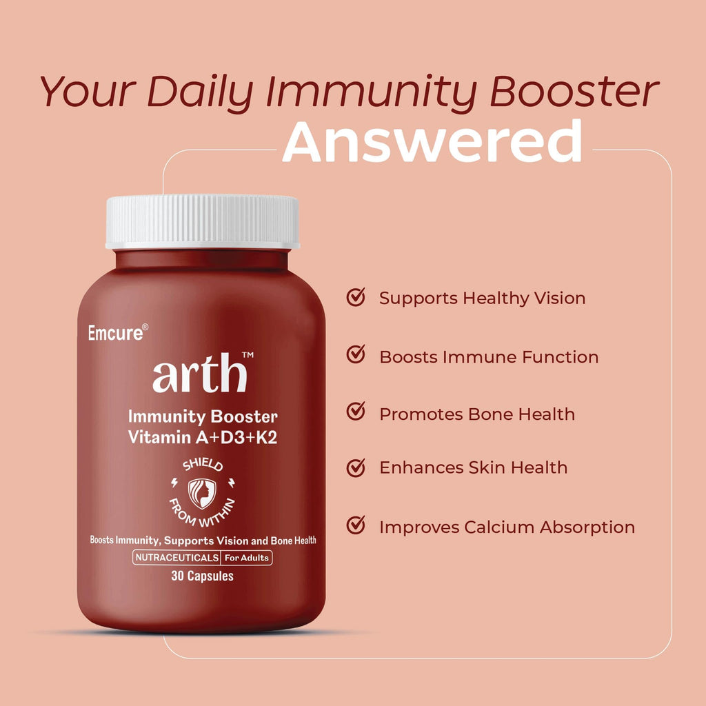 Arth Multivitamin Supplement With Vitamins A, D3 & K2 Capsules | Grocsy