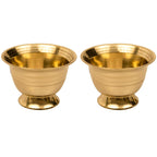 Spillbox Brass Chandhan Bowl|[Weight:60G]-Padam Payala (2) ,1 L | Grocsy