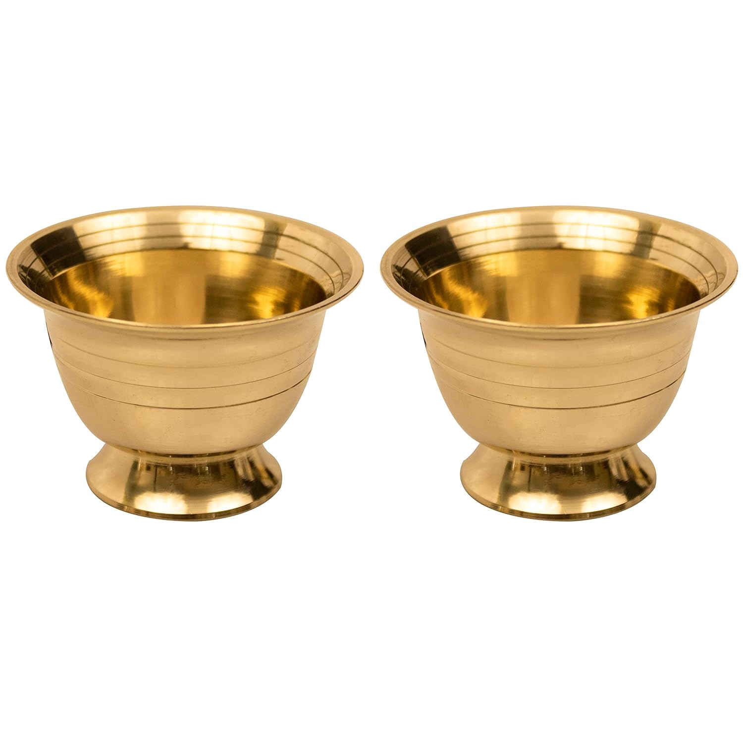 Spillbox Brass Chandhan Bowl|[Weight:60G]-Padam Payala (2) ,1 L | Grocsy