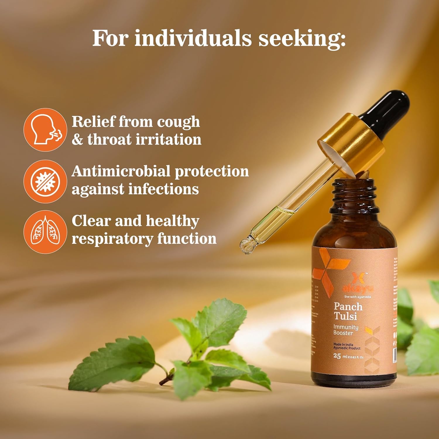 Ashpveda Panch Tulsi Oil | Grocsy