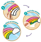 Imagimake Clay Stickers: Wonderland | No Mess Air Dry Foam Clay for Kids, 12 Clay Pouches, 8 Colors, 6 Unique DIY Stickers | Craft Supplies, Travel Toys | Birthday Gifts for Kids Ages 3 4 5 6 7 8 | Grocsy