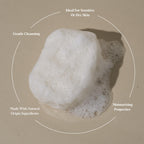 ILEM JAPAN Natural Konjac Body Sponge - Soft White Sponge | Grocsy