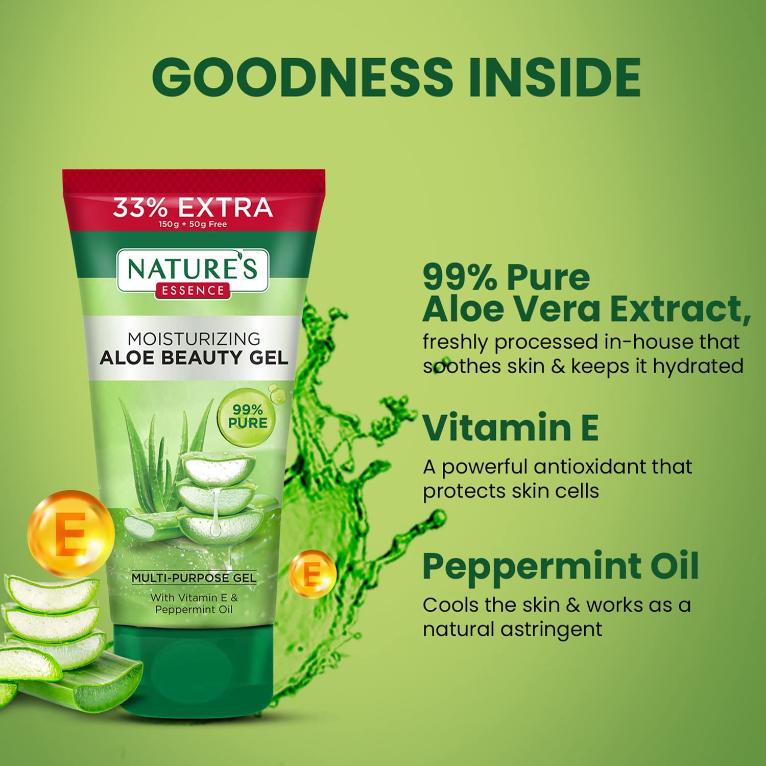 Nature's Essence Aloe Beauty Gel With Neem | Grocsy