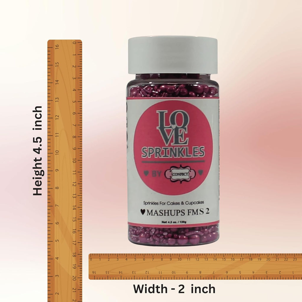 Confect Mauve | Sprinkles Bottle for Decoration Bottle | Grocsy