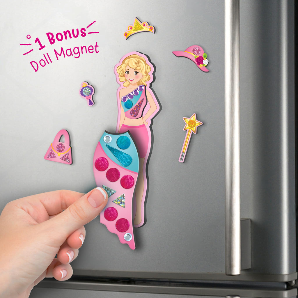Imagimake DIY Magnetic Dress-Up Princess |Pretend Play Magnetic Toys for Kids | 30 Magnetic Dresses & Accessories | Interchange & Create Unlimited Outfits | Birthday Gift for 3,4,5,6,7,8 Year Old Girl | Grocsy