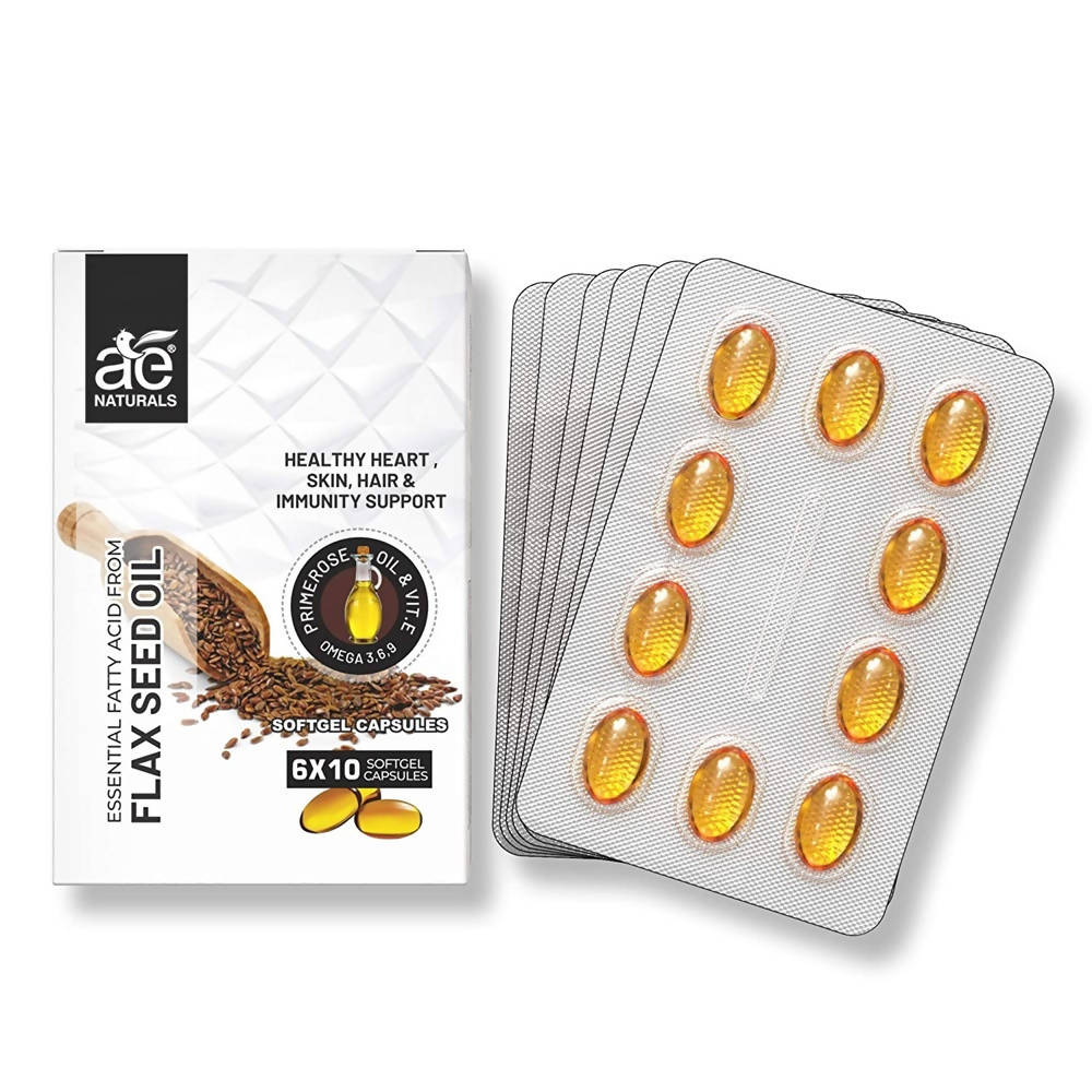 Ae Naturals Flax Seed Oil Soft Gel Capsules | Grocsy