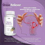 Vokin Biotech Stress Reliever Capsule Support for Stress, Fatigue and Tension (Gold standard Ashwagandha, Brahmi, Jatamansi- General Wellness | Grocsy