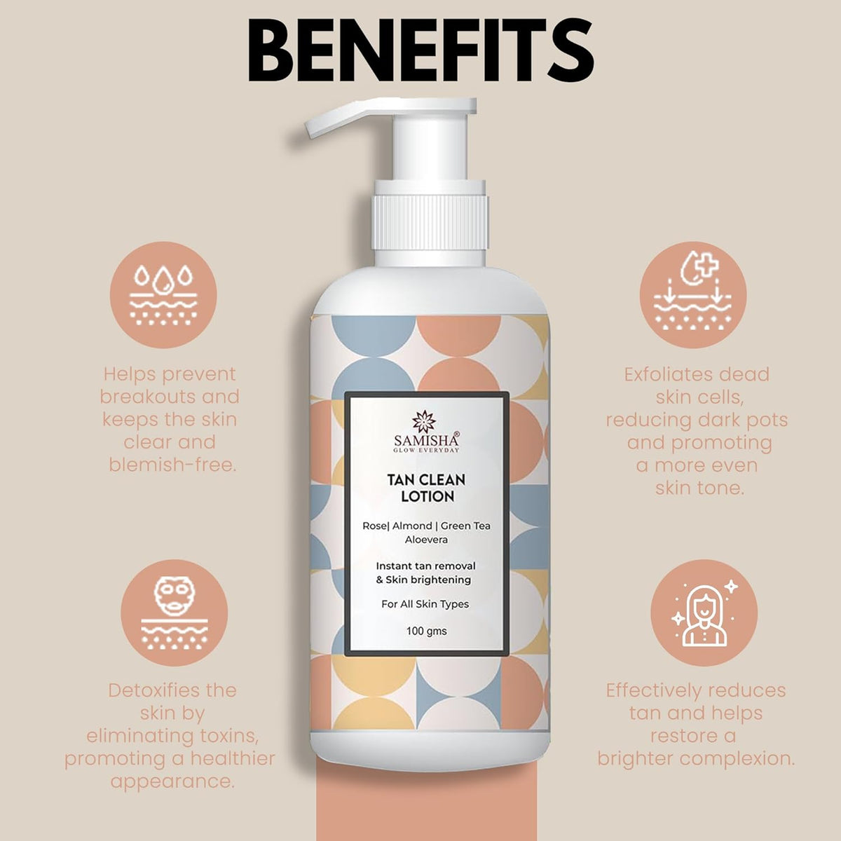Samisha Tan Clean Cream | Grocsy
