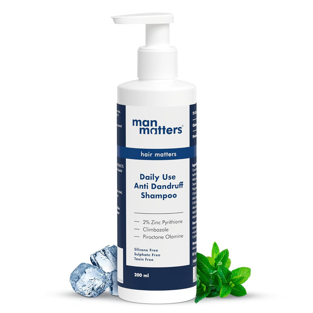 Man Matters Anti Dandruff Daily Use Shampoo, Reduces Dandruff, Flaking & Soothes Scalp Irritatio | Grocsy