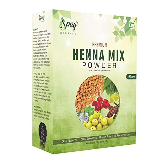 Spag Herbals Premium Henna Mix Powder | Grocsy