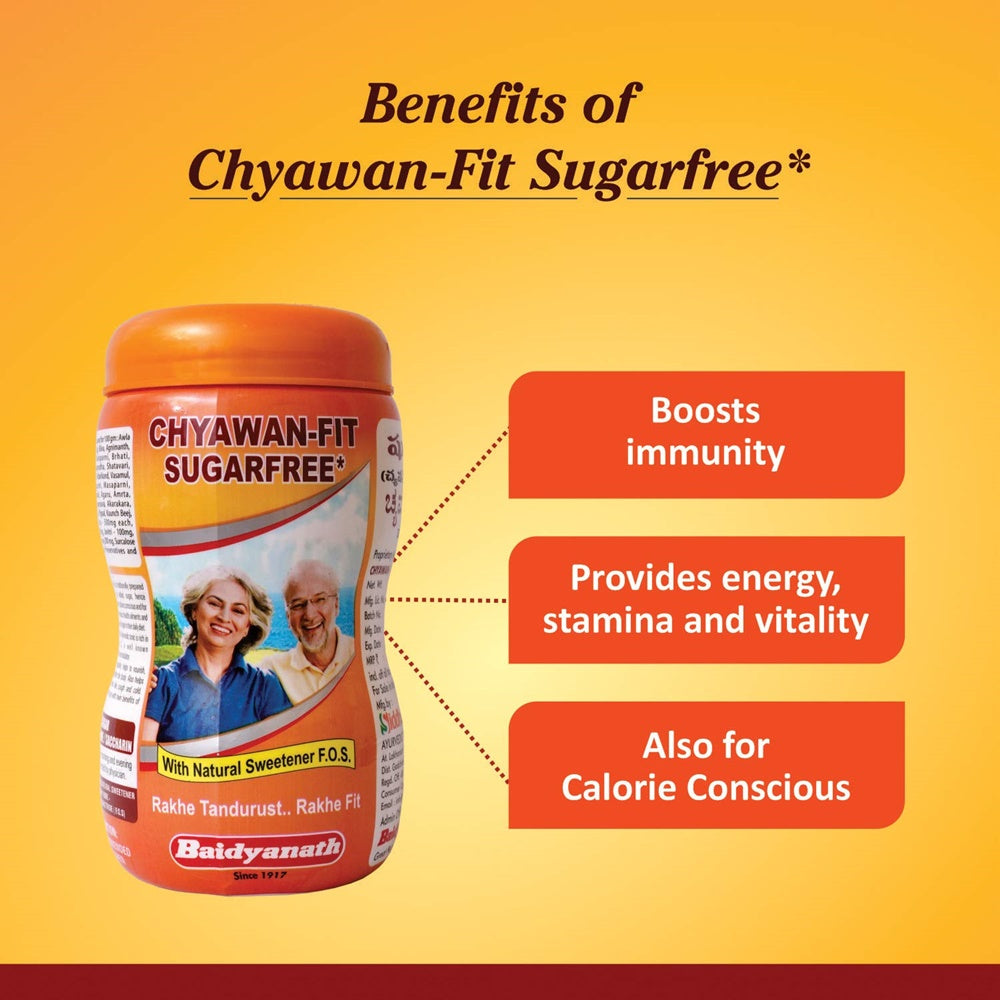 Baidyanath Chyawan-Fit Sugarfree | Grocsy