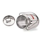HAZEL Stainless Steel Oil Container | 1L Airtight Steel Ghee Jar with Lid | Grocsy