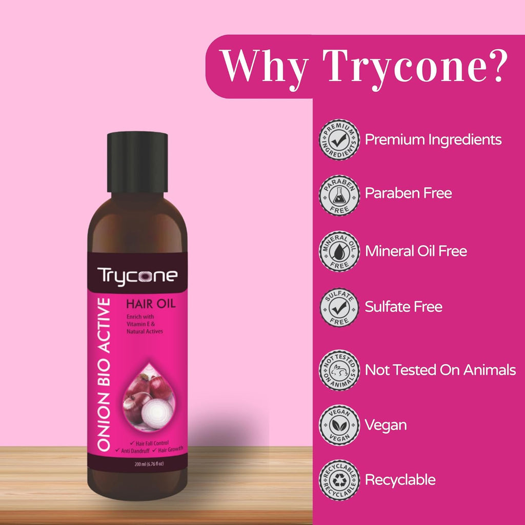 Trycone Onion Hair Oil | Grocsy